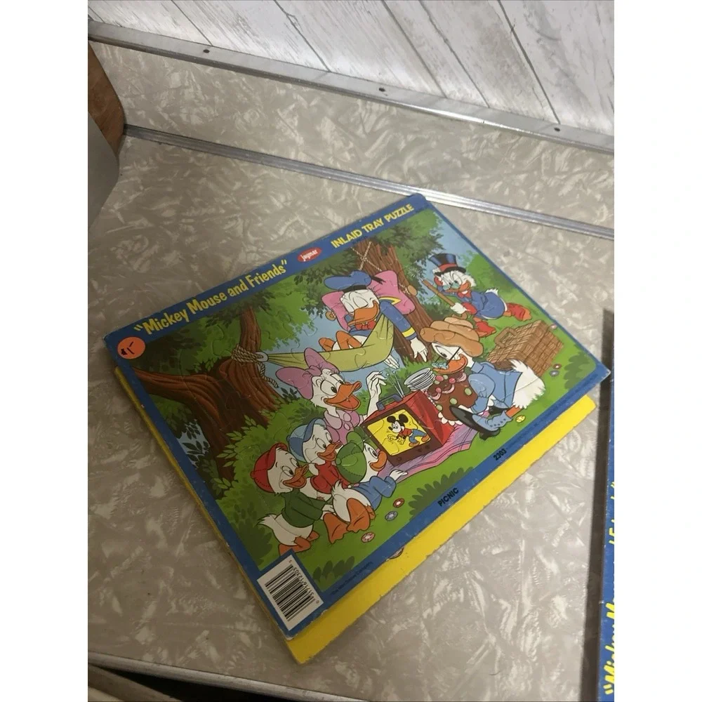 Playskool Vintage Puzzle Walt Disney Productions Lot Of 5